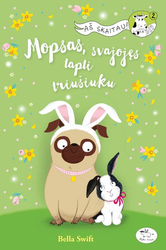 Mopsas, svajojęs tapti triušiuku
