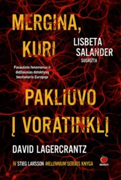 Mergina, kuri pakliuvo į voratinklį