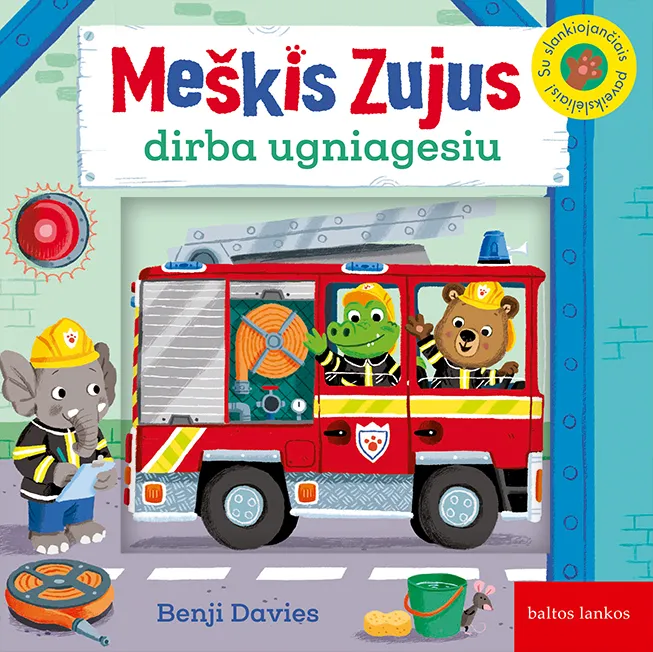 Meškis Zujus dirba ugniagesiu