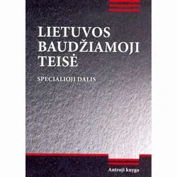 Lietuvos baudžiamoji teisė. Specialioji dalis. II knyga