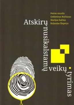 Atskirų nusikalstamų veikų tyrimas