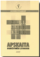 Apskaita biudžetinėse įstaigose