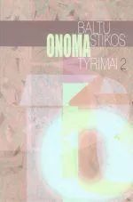 Baltų onomastikos tyrimai 2
