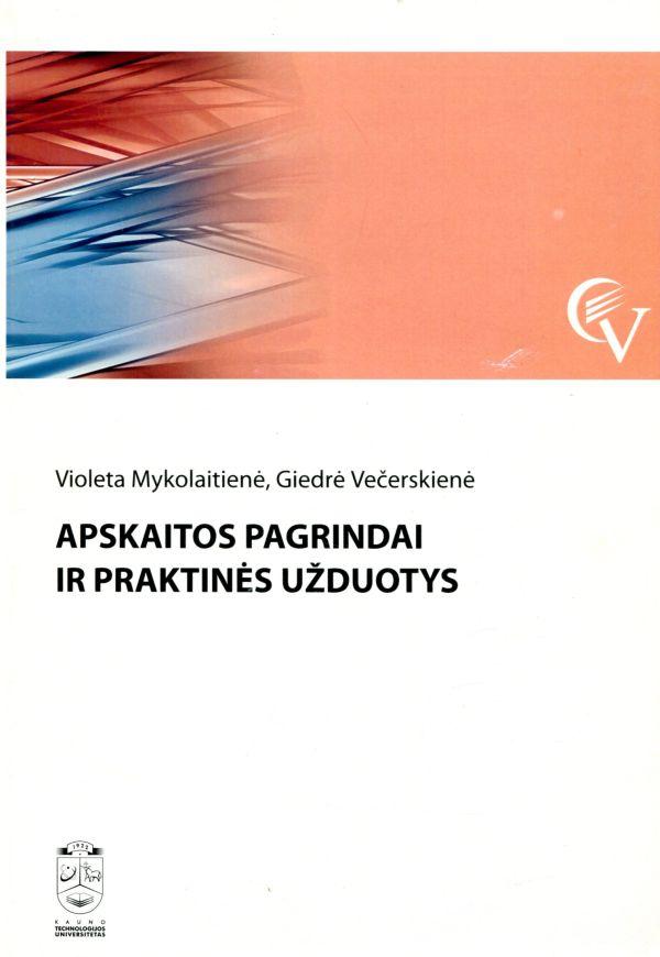 Apskaitos pagrindai ir praktinės užduotys (apsitrynęs knygos viršelis)