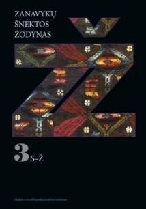 Zanavykų šnektos žodynas, III tomas, S-Ž