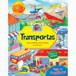 Knyga su atvartėliais. Transportas