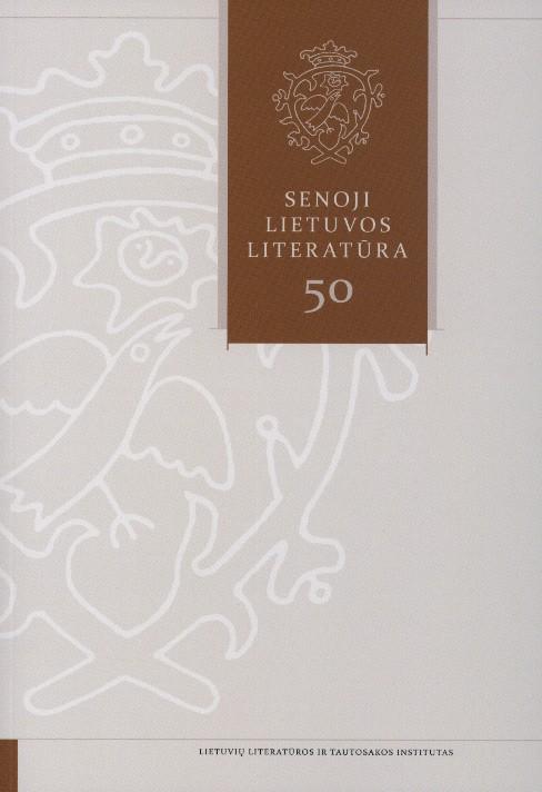 Senoji Lietuvos literatūra, 50 knyga