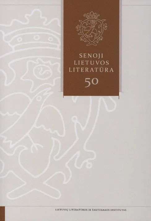 Senoji Lietuvos literatūra, 50 knyga
