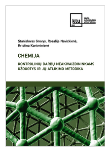 Chemija. Kontrolinių darbų neakivaizdininkams užduotys ir jų atlikimo metodika