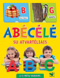 Abėcėlė su atvartėliais 4-5 metų vaikams
