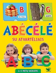 Abėcėlė su atvartėliais 4-5 metų vaikams
