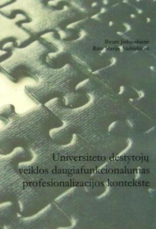 Universiteto dėstytojų veiklos daugiafunkcionalumas profesionalizacijos kontekste
