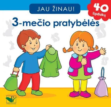 Jau žinau. 3-mečio pratybėlės. 40 lipdukų