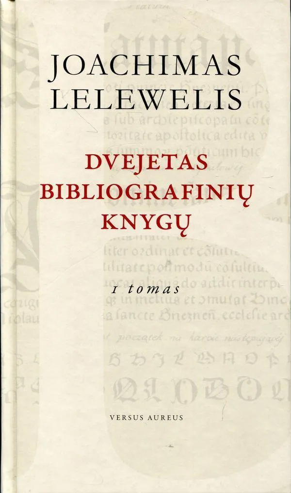 Dvejetas bibliografinių knygų. I tomas