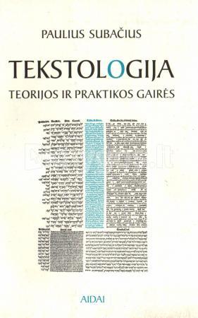 Tekstologija, teorijos ir praktikos gairės