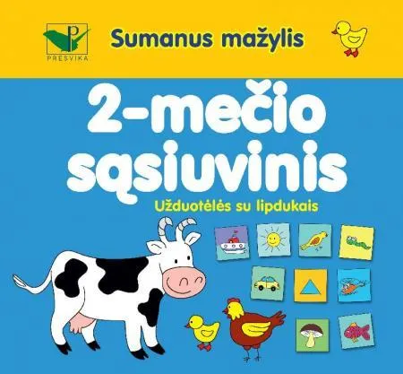 2-mečio sąsiuvinis. Užduotėlės su lipdukais