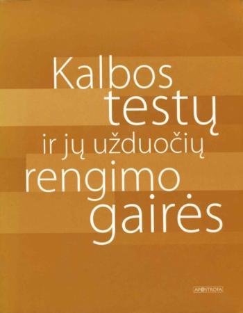 Kalbos testų ir jų užduočių rengimo gairės