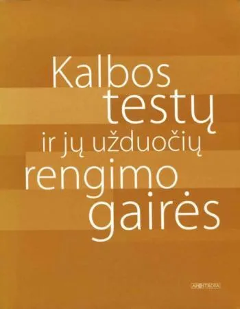 Kalbos testų ir jų užduočių rengimo gairės