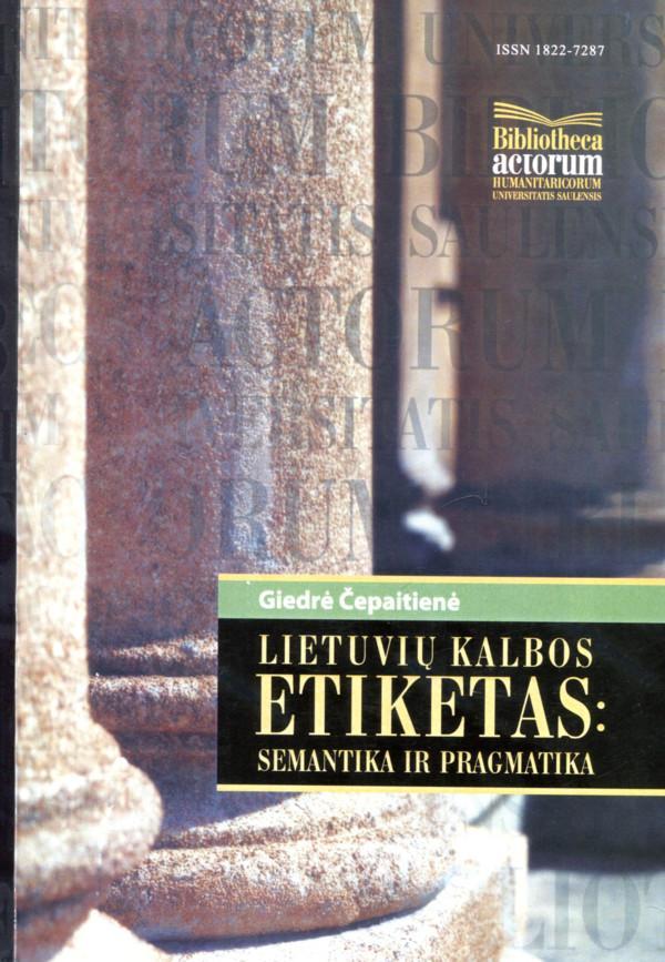 Lietuvių kalbos etiketas: semantika ir pragmatika
