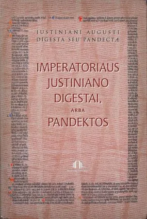 Imperatoriaus Justiniano Digestai, arba Pandektos, I knyga