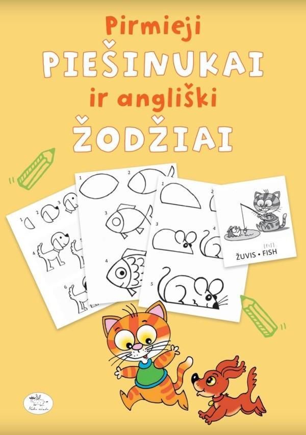 Pirmieji piešinukai ir angliški žodžiai