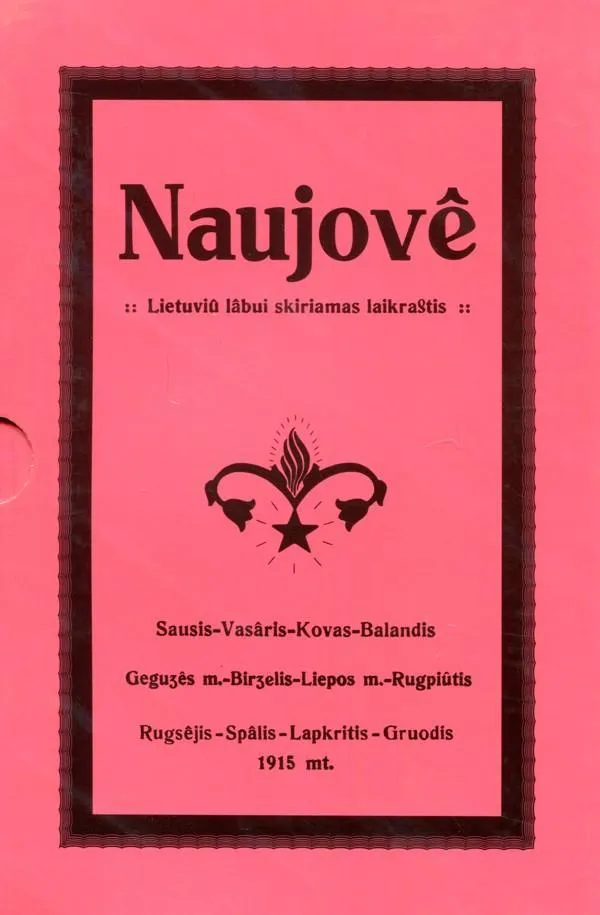 Naujovė. Lietuvių labui skiriamas laikraštis
