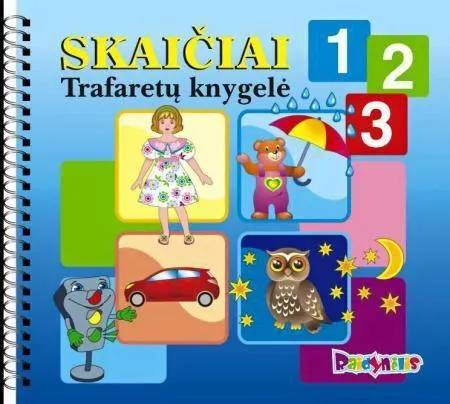 Skaičiai. Trafaretų knygelė