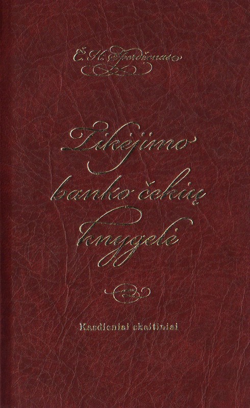 Tikėjimo banko čekių knygelė