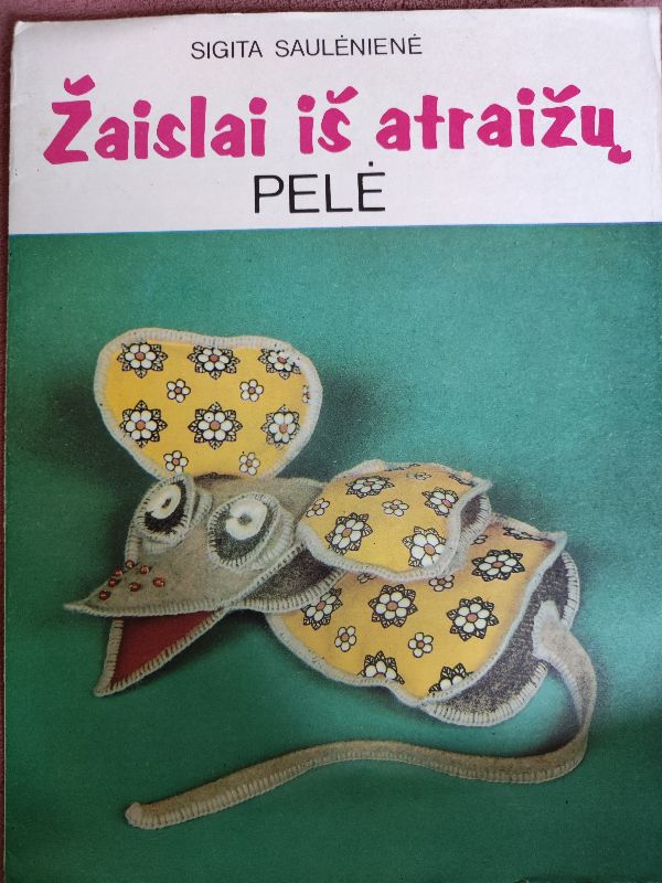 Žaislai iš atraižų. Pelė