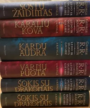 6 knygų rinkinys SOSTŲ KARAI