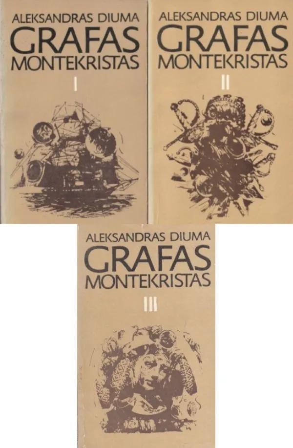 Grafas Montekristas 1-3 dalys