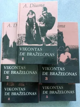 Vikontas De Braželonas  1-5 tomai