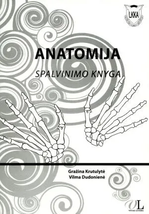 Anatomija spalvinimo knyga