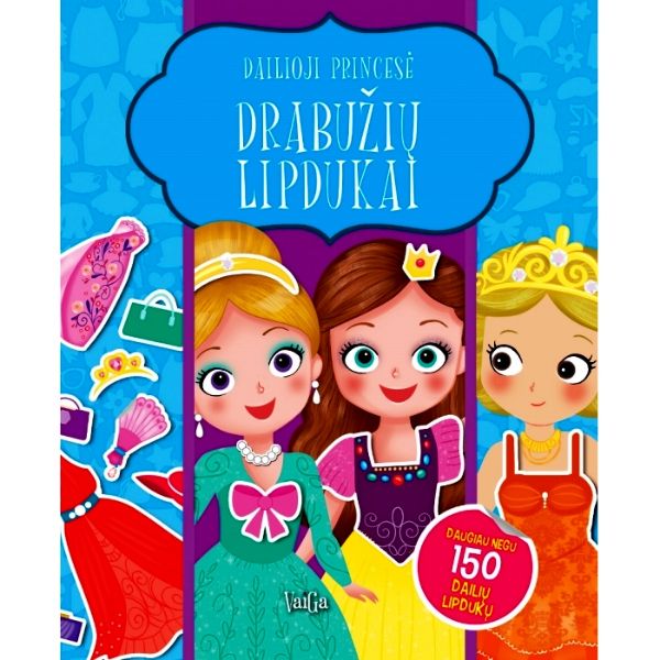 "Drabužių lipdukai Dailioji princesė", 3+