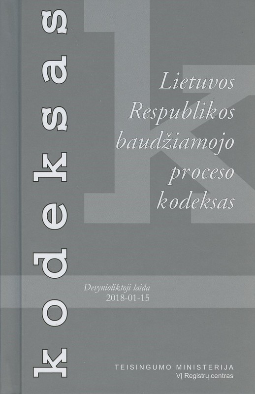 Lietuvos Respublikos baudžiamojo proceso kodeksas