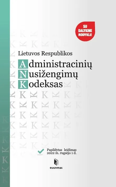 Lietuvos Respublikos administracinių nusižengimų kodeksas