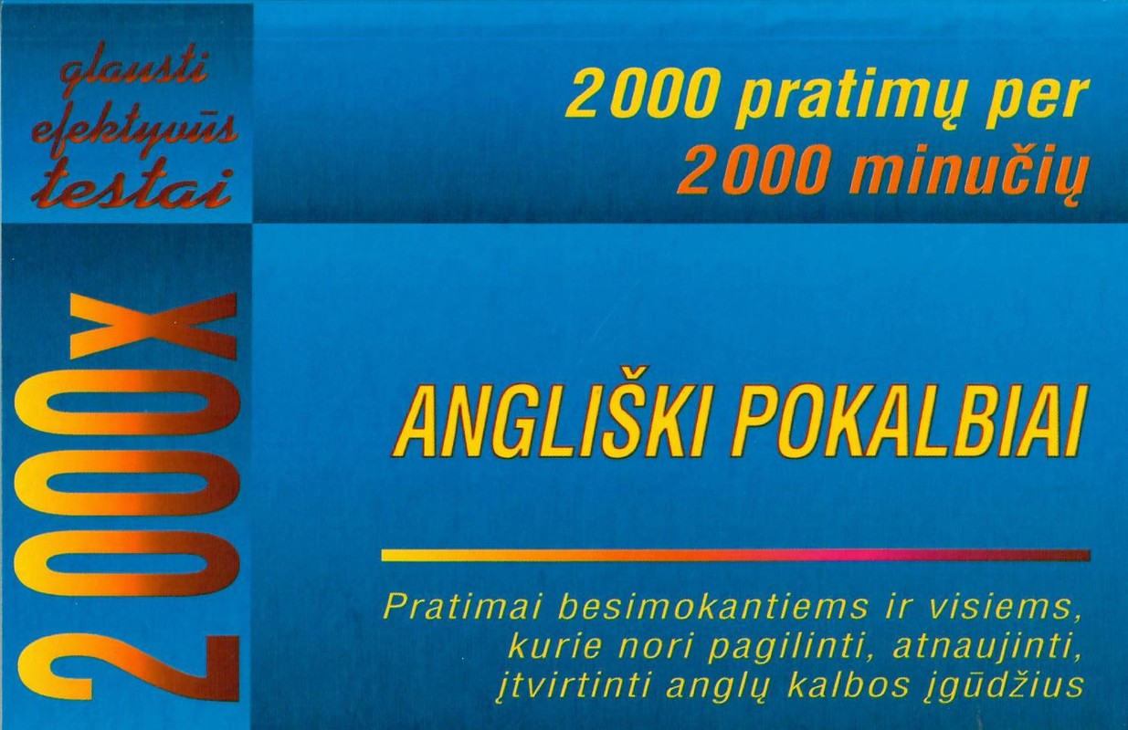 Angliški pokalbiai. 2000 pratimų per 2000 minučių