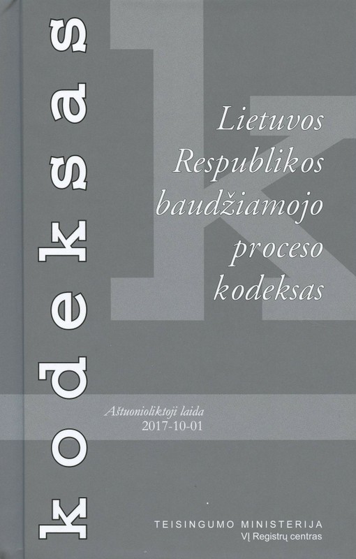 Lietuvos Respublikos baudžiamojo proceso kodeksas
