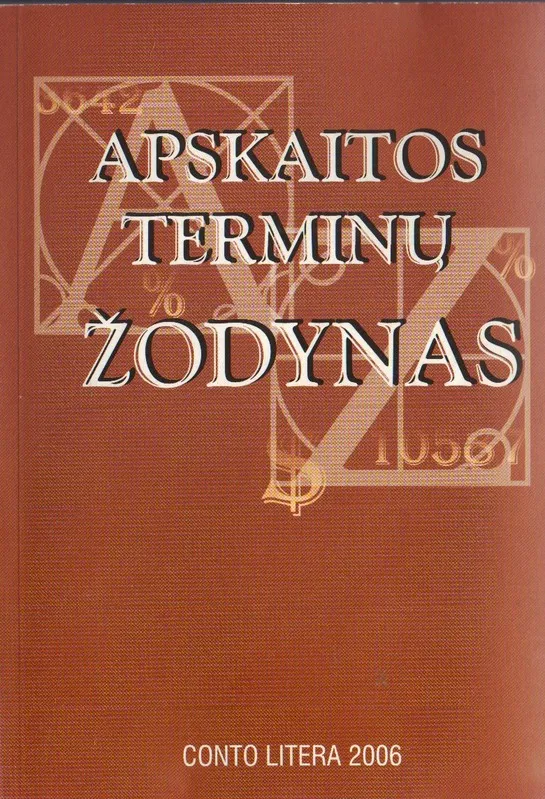 Apskaitos terminų žodynas