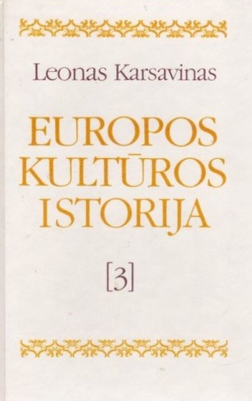 Europos kultūros istorija 3