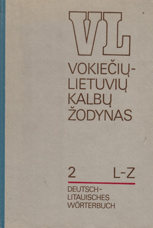 Vokiečių-lietuvių kalbų žodynas IId. L-Z (1992)