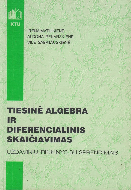 Tiesinė algebra ir diferencialinis skaičiavimas