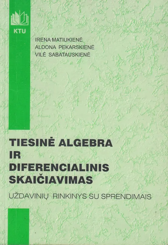 Tiesinė algebra ir diferencialinis skaičiavimas