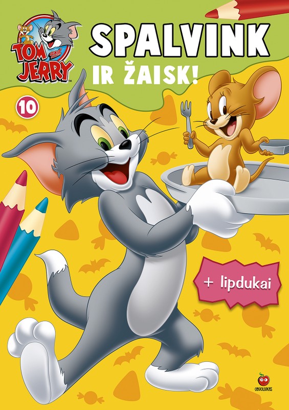 Tom & Jerry. Spalvink ir žaisk. Nr. 10