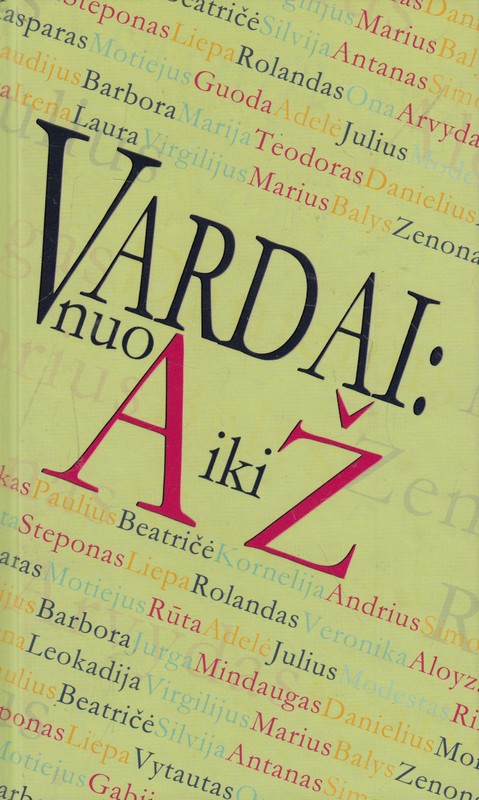 Vardai: nuo A iki Ž