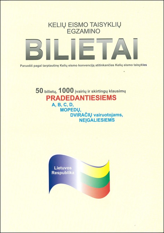 Kelių eismo taisyklių egzamino bilietai