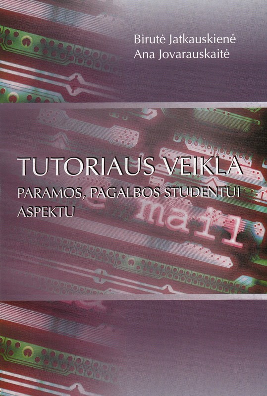 Tutoriaus veikla paramos, pagalbos studentui aspektu