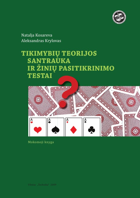 Tikimybių teorijos santrauka ir žinių pasitikrinimo testai