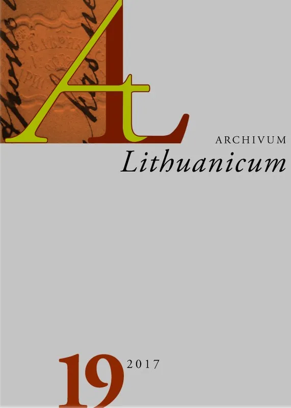 Archivum Lituanicum 19