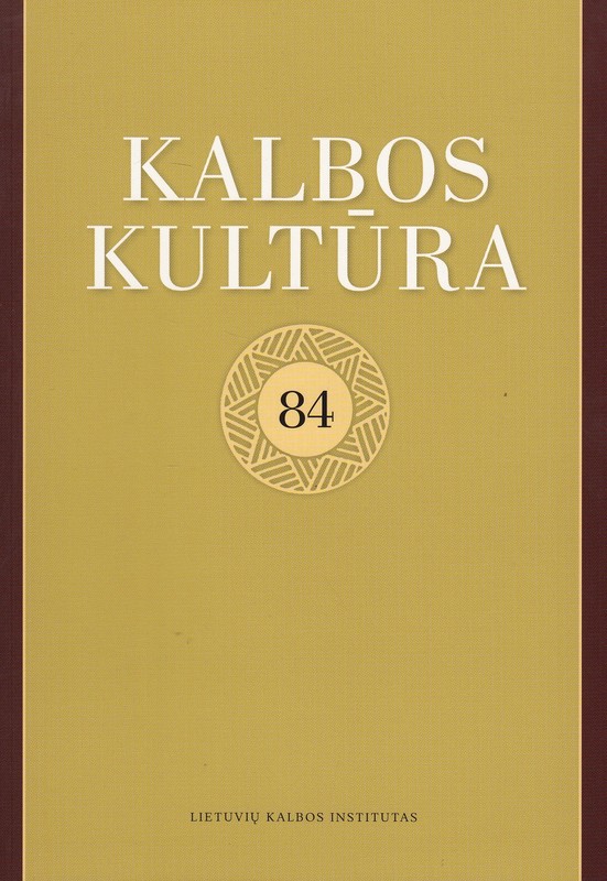Kalbos kultūra 84